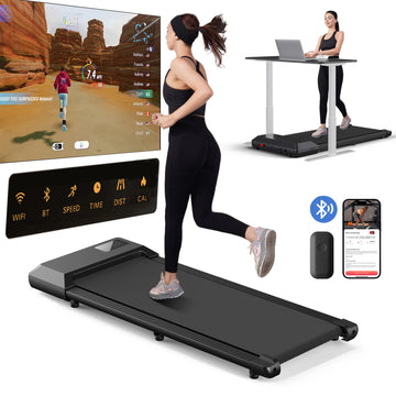 Walking Treadmill,2.5HP Motor,Anti-Slip Shock Absorption,Mini Treadmill for Home Office Remote Control Walkingpad